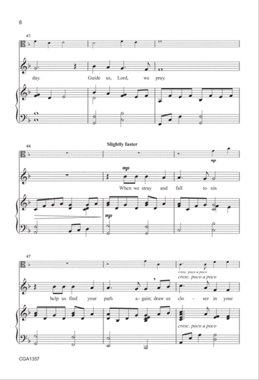 Guide Us, Lord Choir scores gallery preview page 6