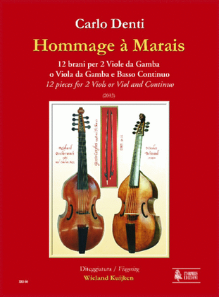 Book cover for Hommage à Marais. 12 Pieces for 2 Viols or Viol and Continuo