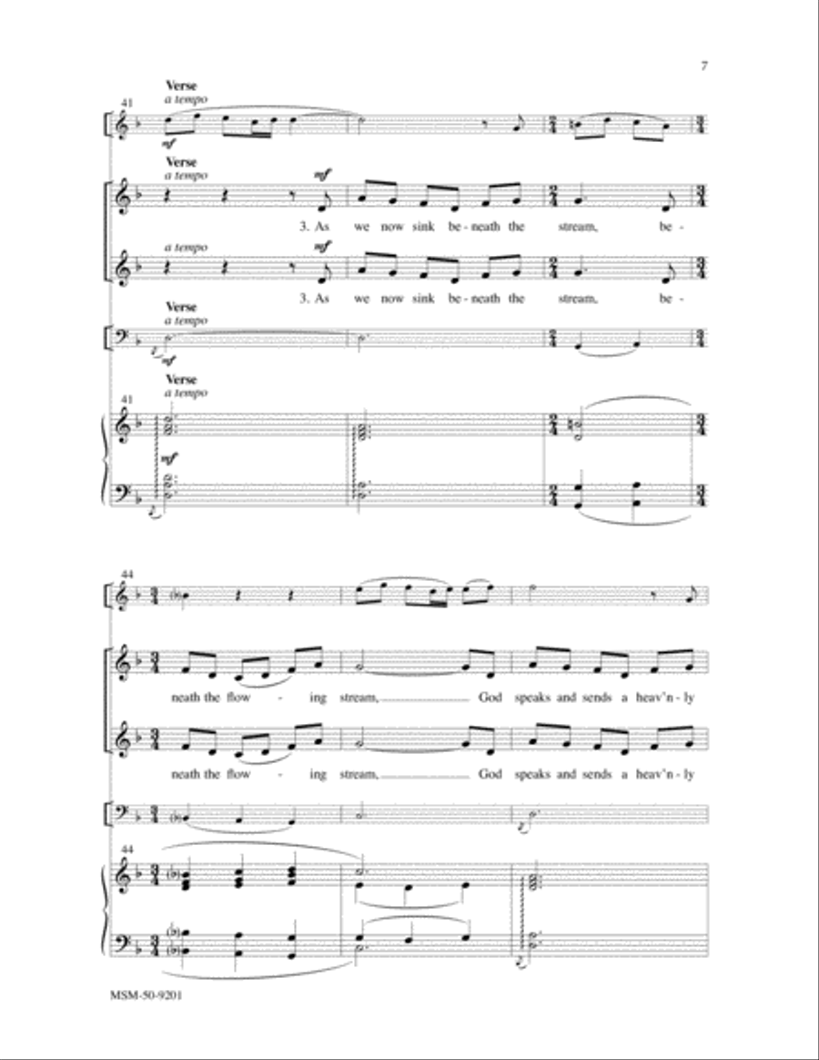 As Jesus Walked into the Stream 2-Part scores gallery preview page 5