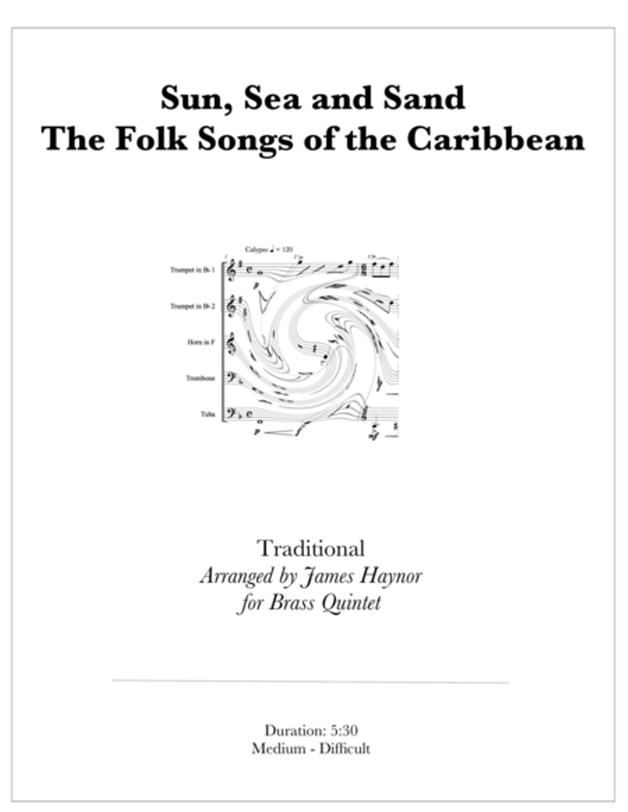 Sun, Sea and Sand The Folk Songs of the Caribbean Brass Ensemble scores gallery preview page 1