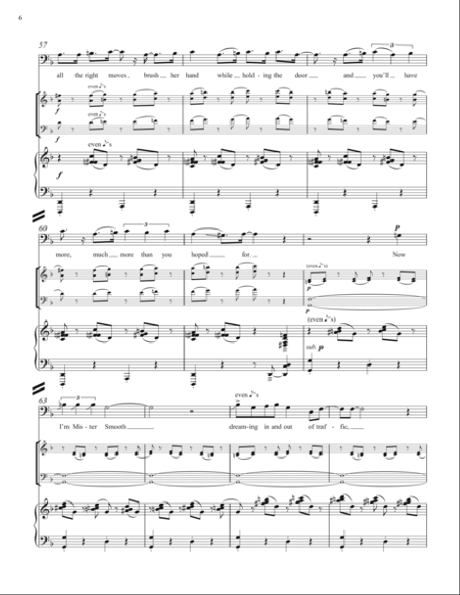 Mr. Smooth Piano Trio scores gallery preview page 6