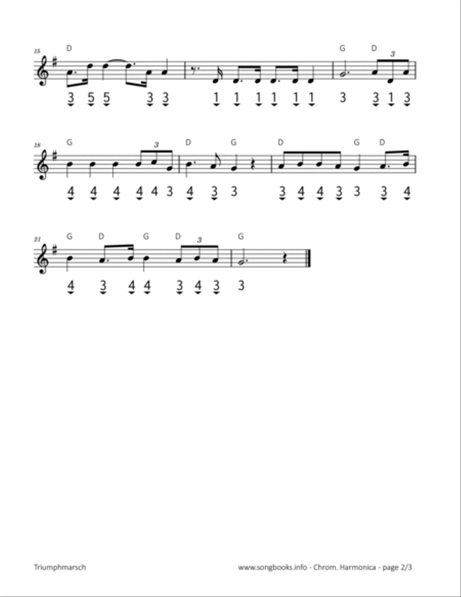 Triumphmarsch (Giuseppe Verdi) Chamber Music scores gallery preview page 2