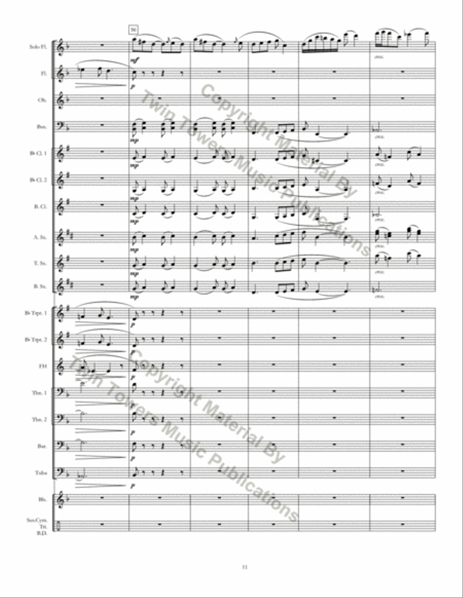 Pastorale Concert Band scores gallery preview page 12