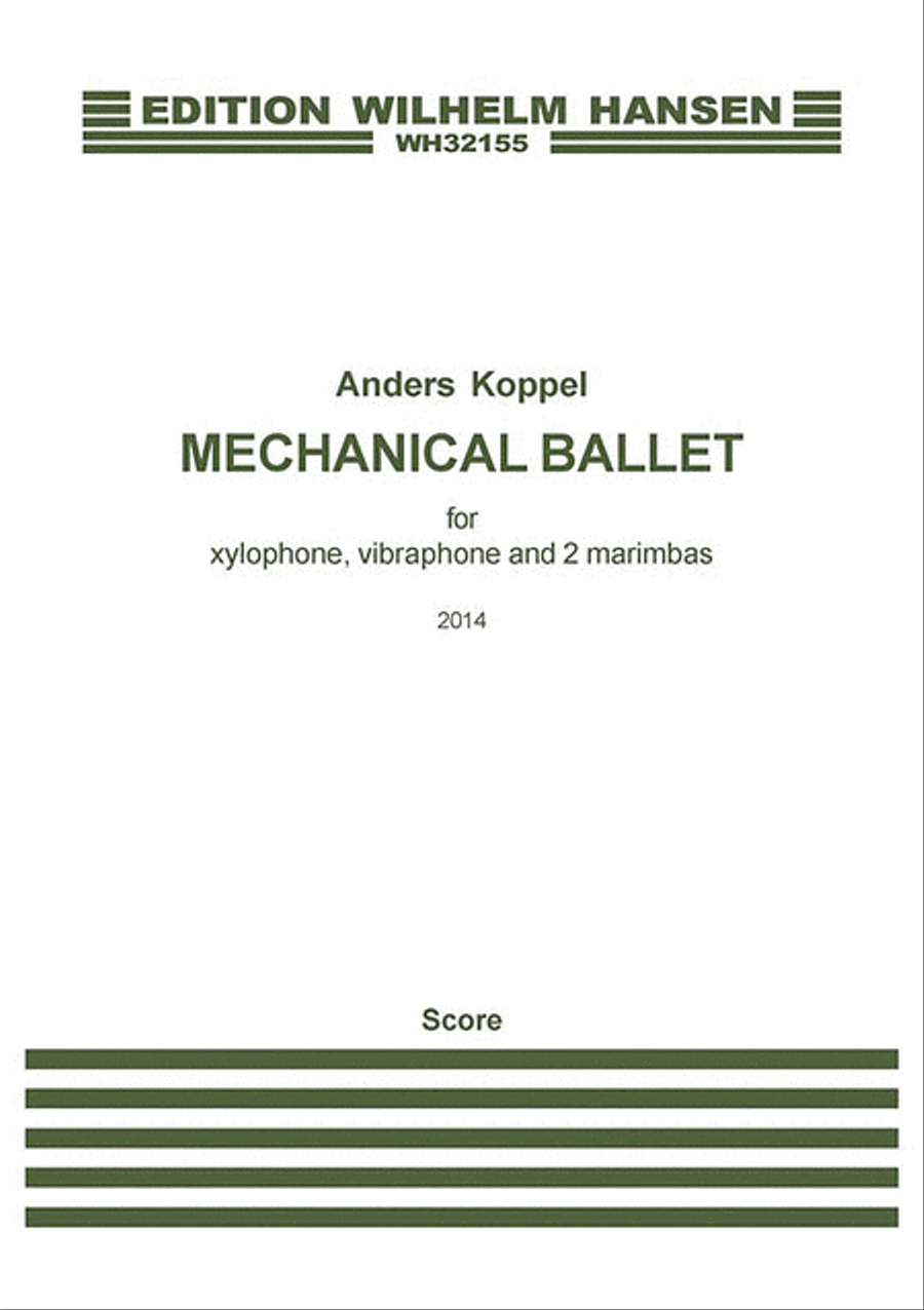 Mechanical Ballet Marimba scores gallery preview page 1
