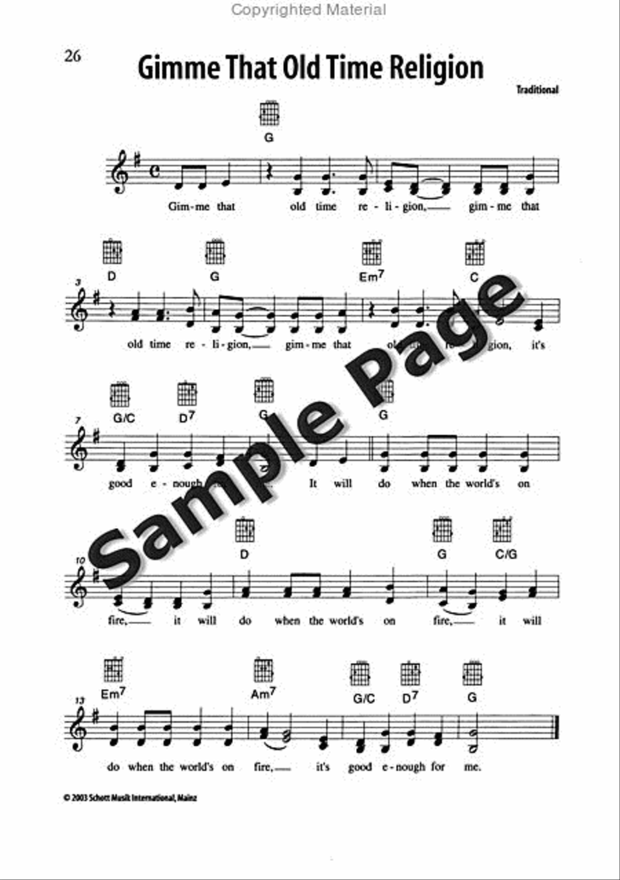 Best of Spirituals & Gospels Acoustic Guitar scores gallery preview page 27
