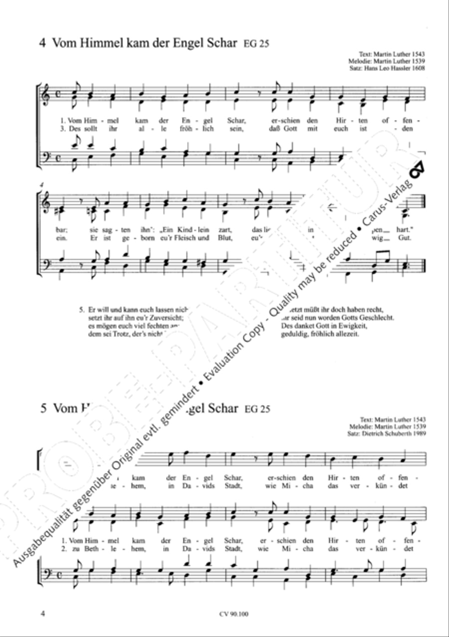 Chorsatze zum Evangelischen Gesangbuch Choir scores gallery preview page 9