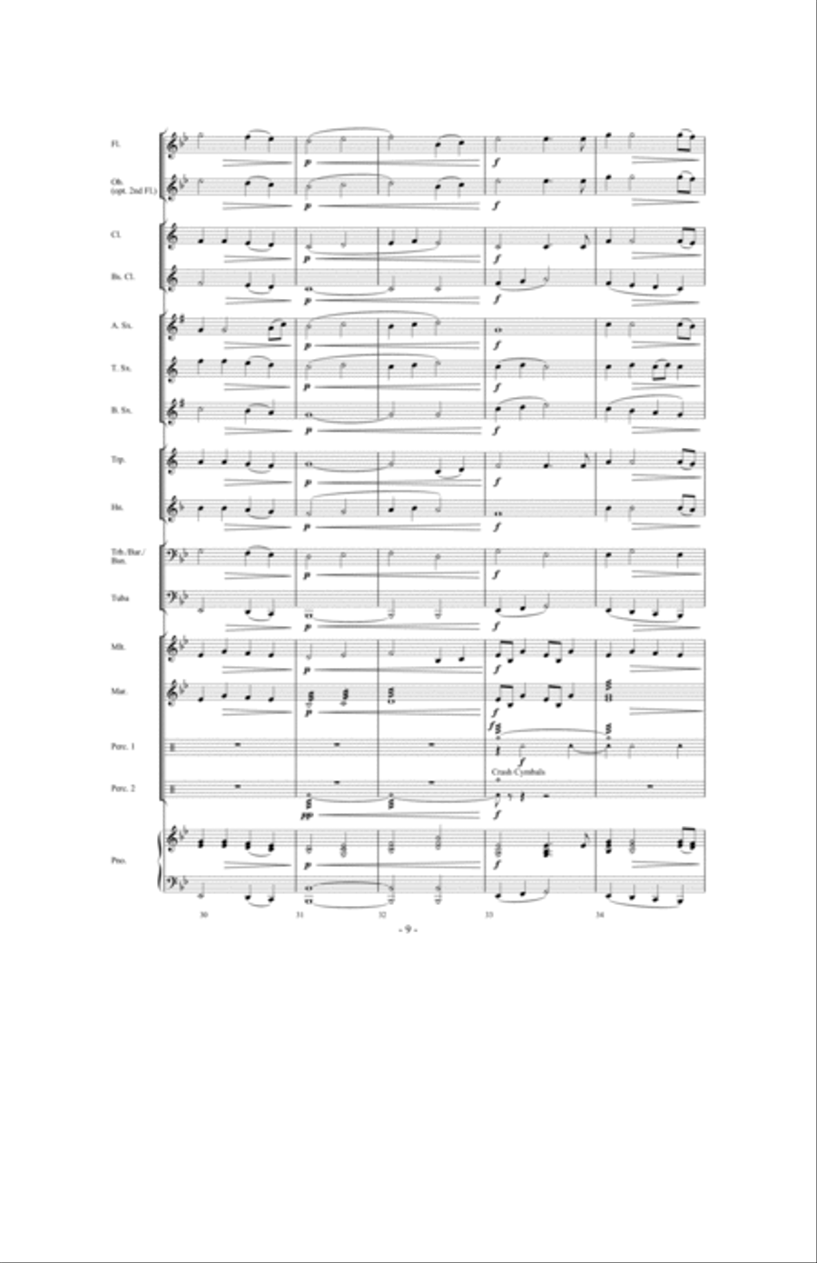 Peace Like A River Concert Band scores gallery preview page 8