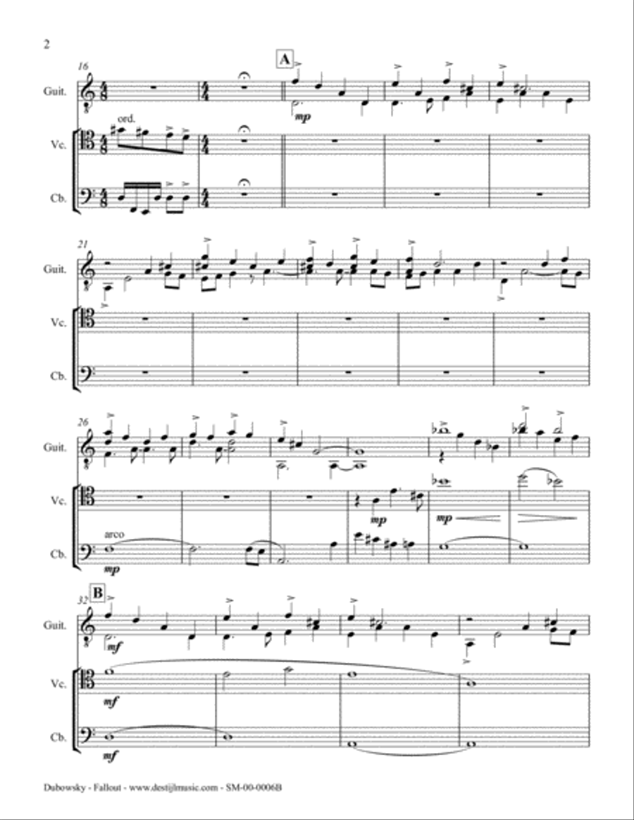 Fallout (Gtr/Vc/Cb) Small Ensemble scores gallery preview page 4