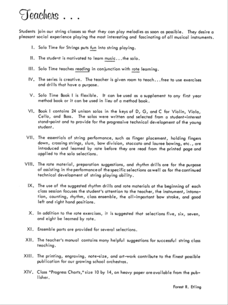 Solo Time for Strings, Book 1 Chamber Orchestra scores gallery preview page 14