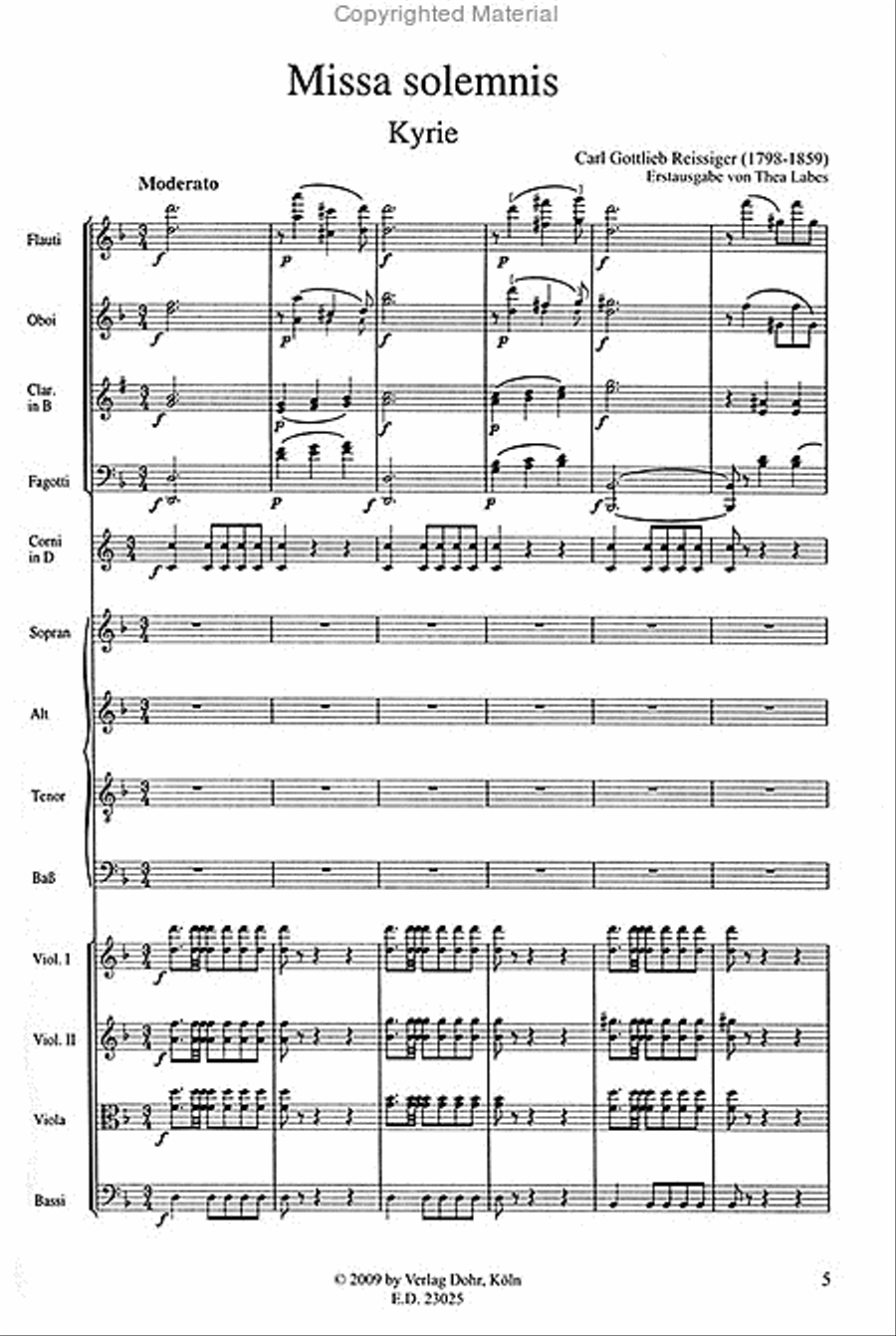 Missa solemnis d-Moll Choir scores gallery preview page 2