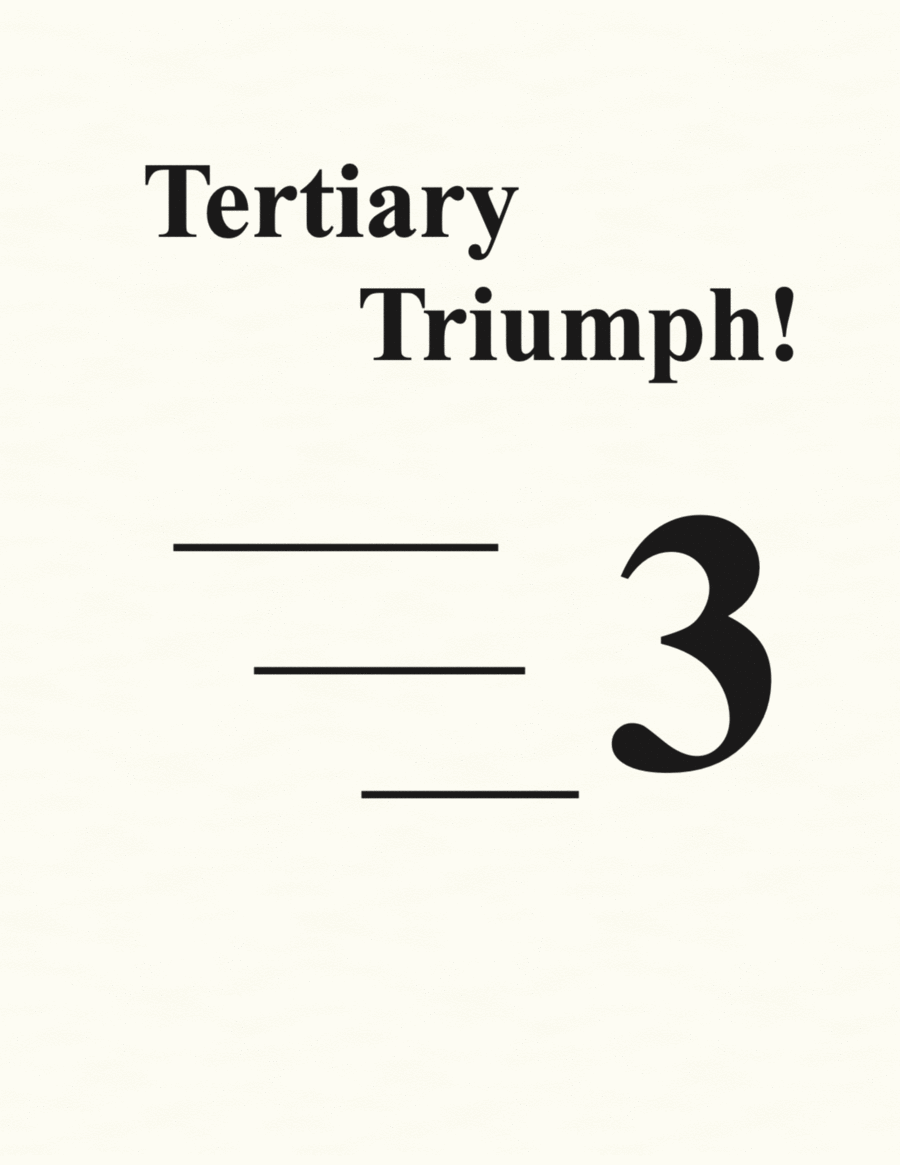 Tertiary Triumph! Concert Band scores gallery preview page 1