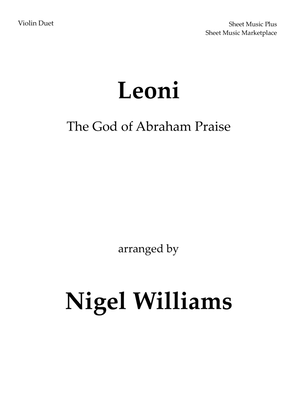Leoni (The God of Abraham Praise), for Violin Duet