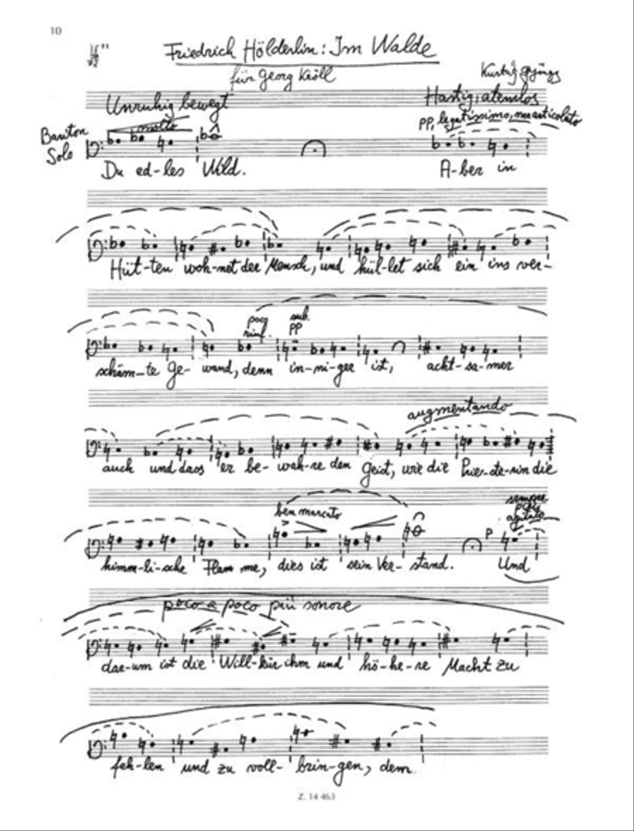 Hölderlin Gesänge op 35 HEFT 1 Op.35a Voice Solo scores gallery preview page 2