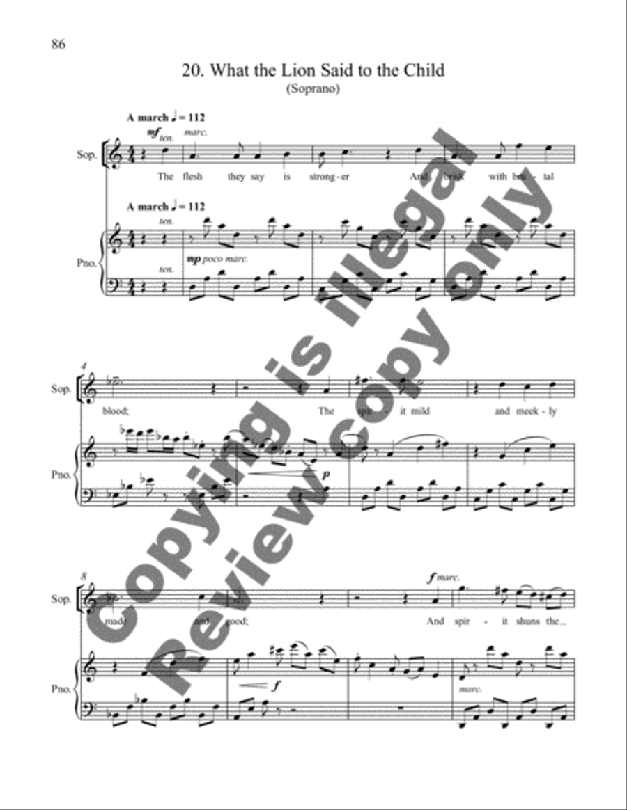 Songs for Eve 4-Part scores gallery preview page 7