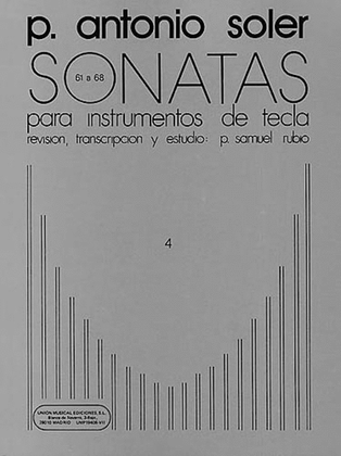 Book cover for Sonatas - Volume 4: Nos. 61-68