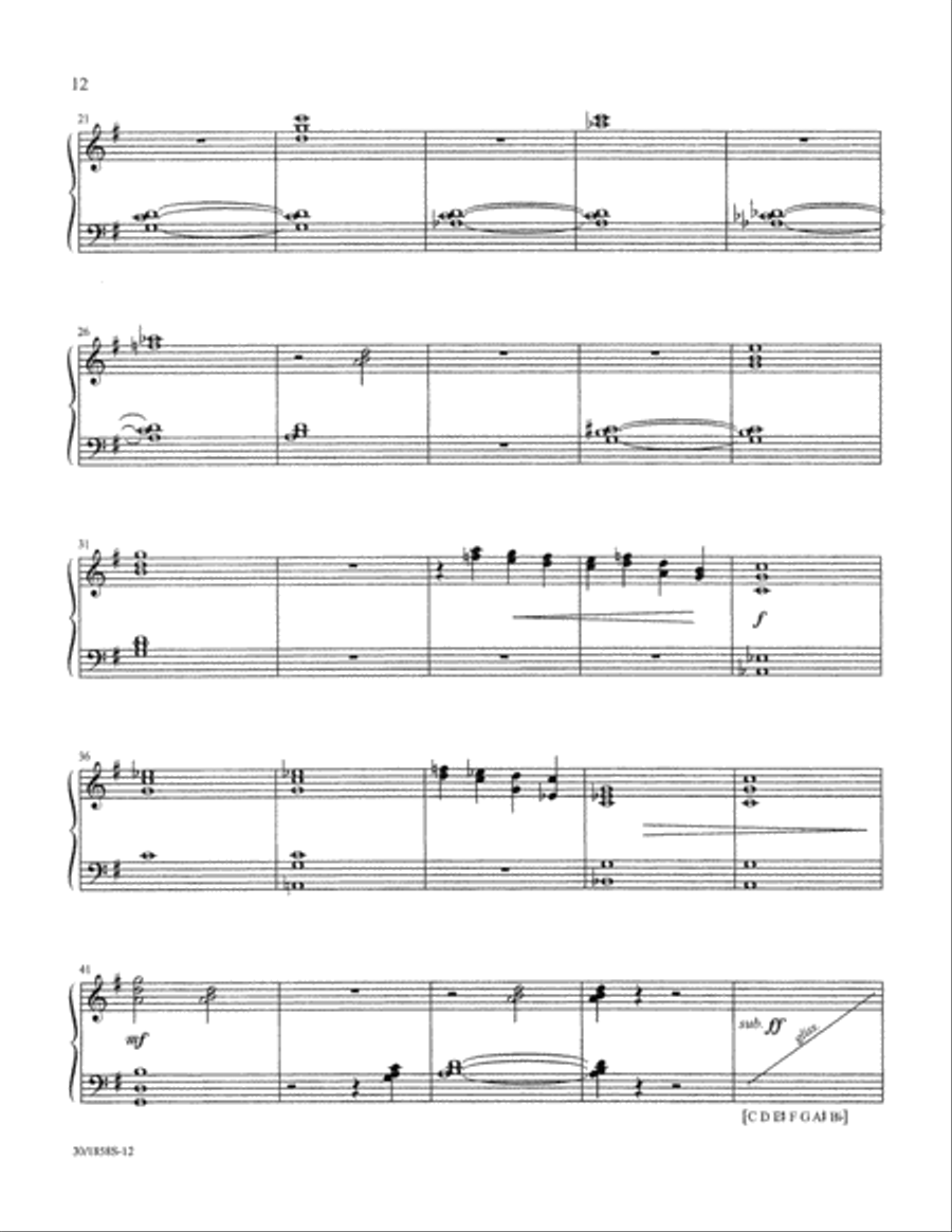 Glad Tidings of Great Joy - Harp Part Choir scores gallery preview page 14