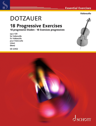 Book cover for 18 Progressive Exercises Op. 120