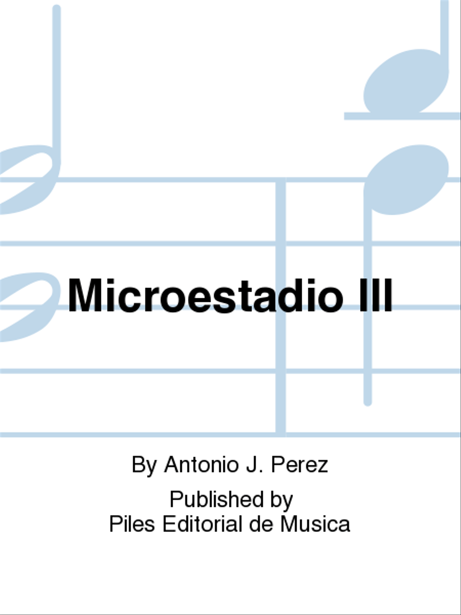 Microestadio III Microestadio III Piano Solo scores gallery preview page 1