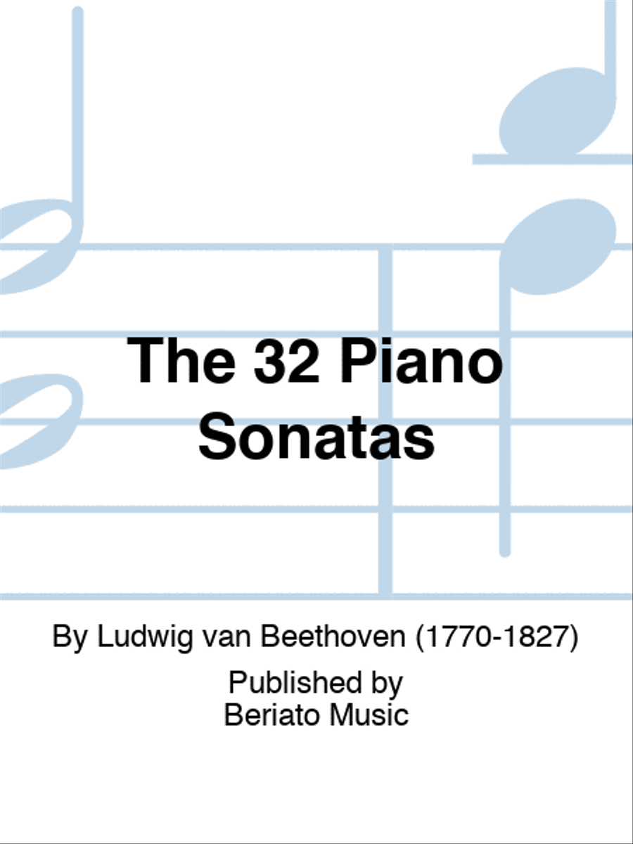 The 32 Piano Sonatas Piano Solo scores gallery preview page 1