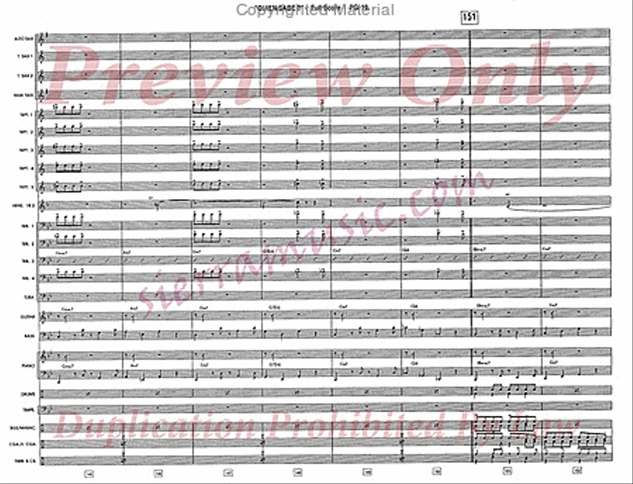 Quien Sabe? (Who Knows?) Jazz Ensemble scores gallery preview page 20