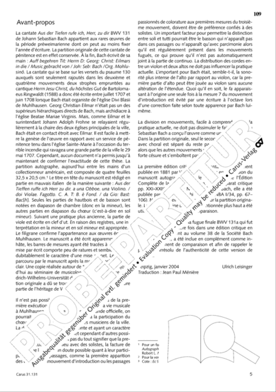 The Complete Sacred Vocal Works (Das geistliche Vokalwerk) Voice scores gallery preview page 110