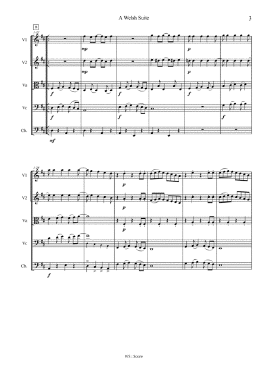 A Welsh Suite A Welsh Suite String Orchestra scores gallery preview page 5