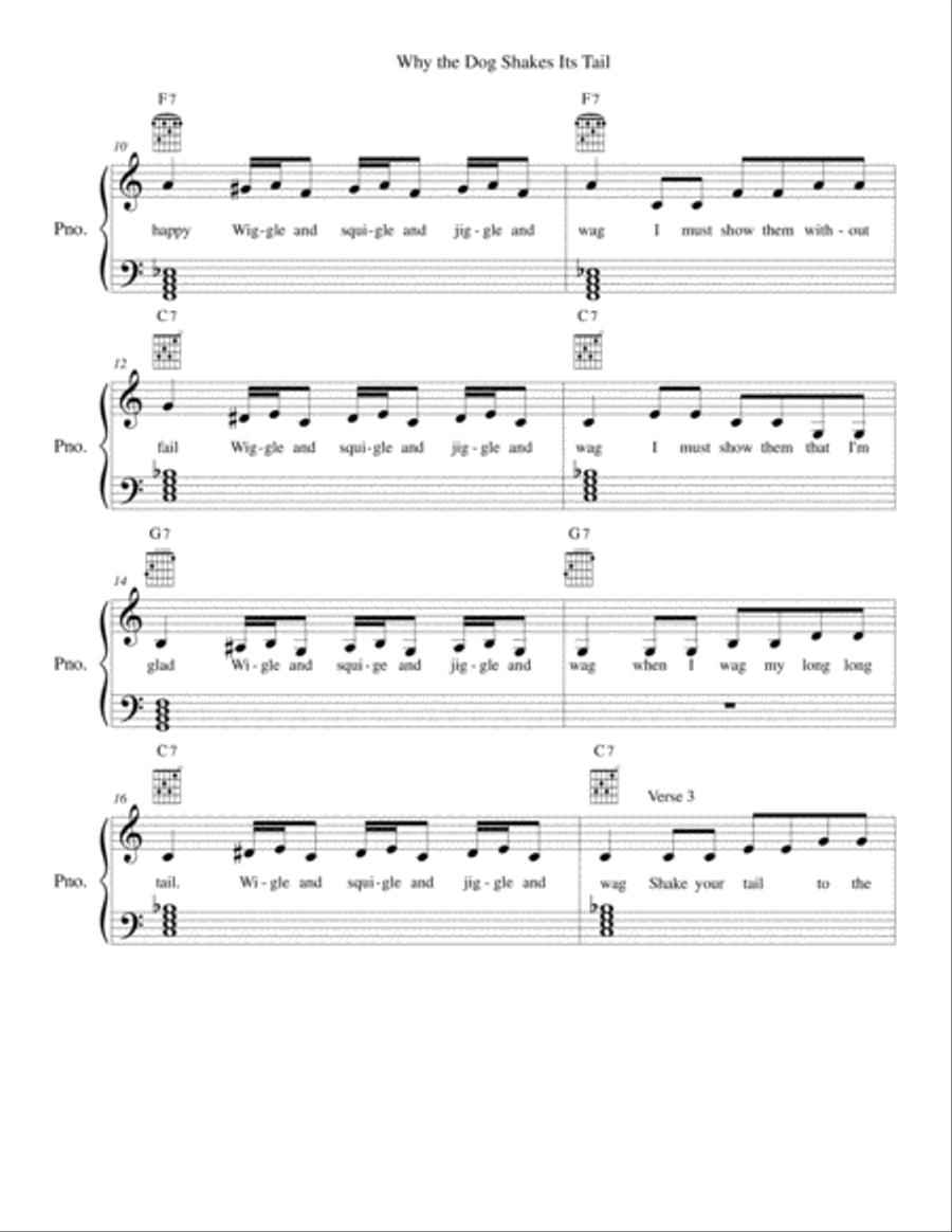Why Dog Shakes Its Tail Voice scores gallery preview page 3