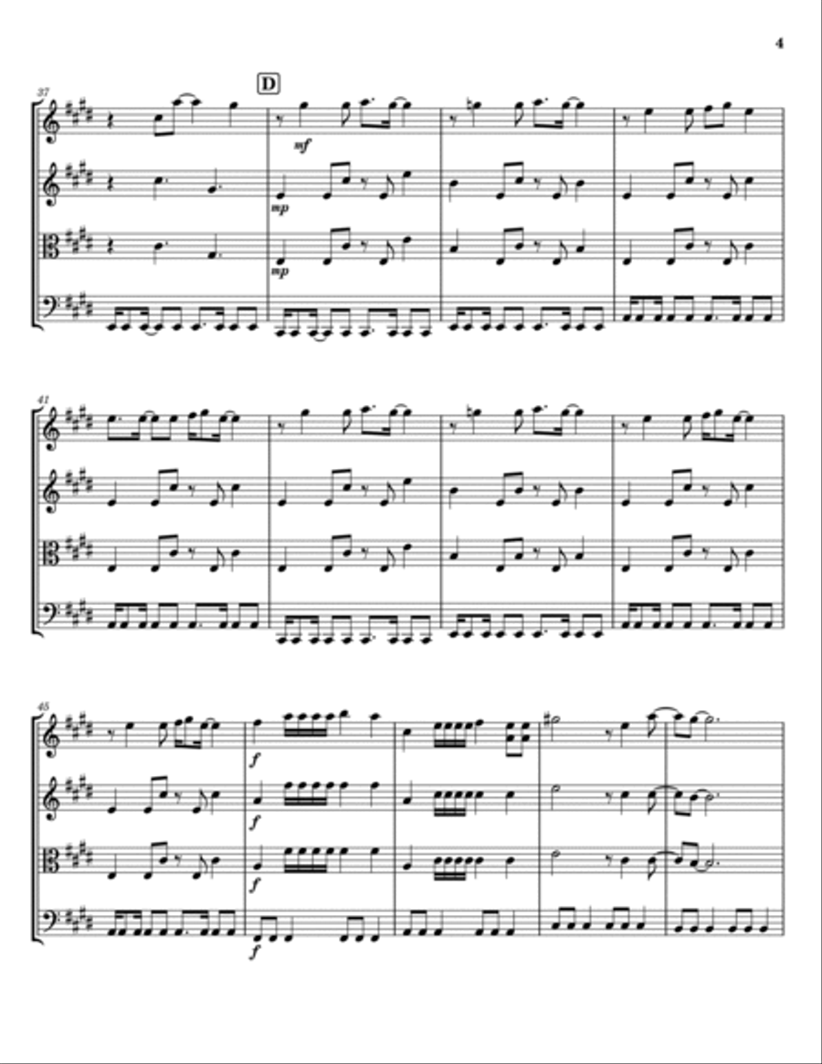 Enjoy The Silence String Trio scores gallery preview page 4
