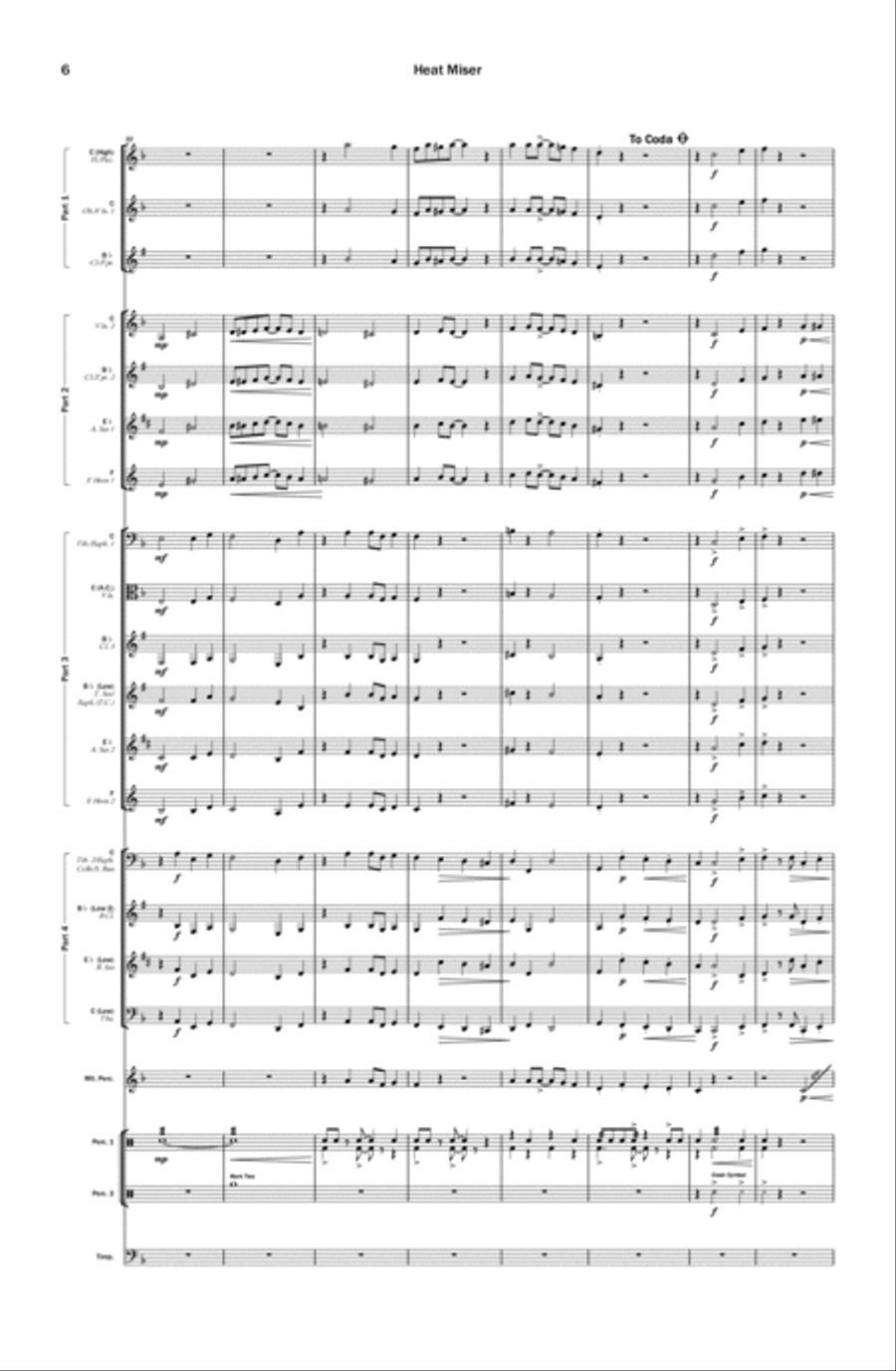 Heat Miser Concert Band scores gallery preview page 6