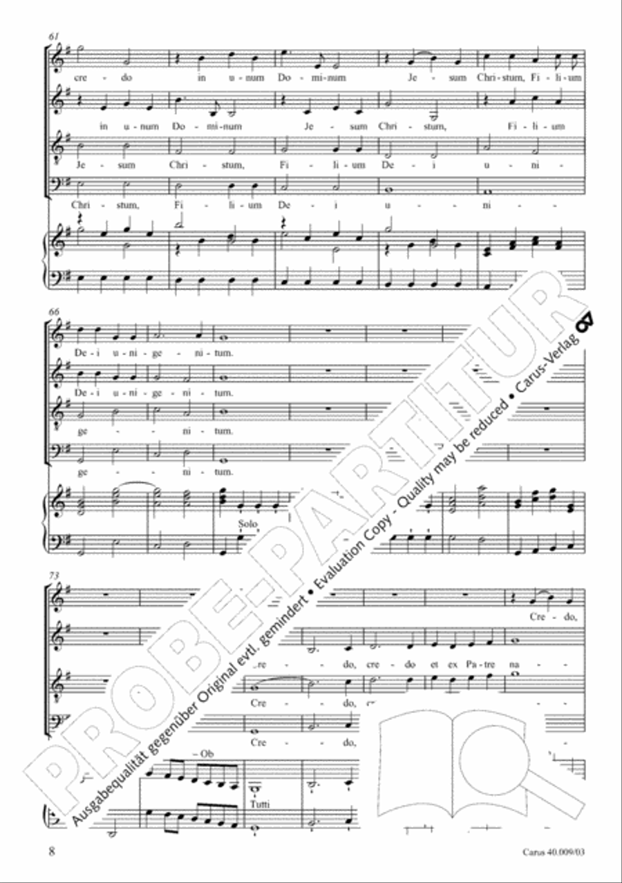 Credo in G SA scores gallery preview page 9