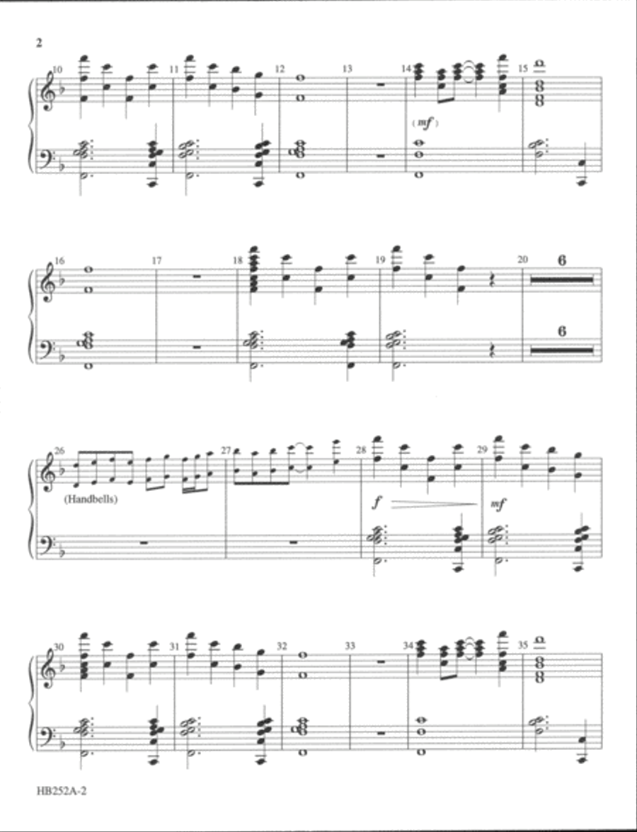 Soaring Praise - handchimes 5-Octaves scores gallery preview page 3