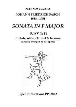 FASCH: SONATA IN F MAJOR for woodwind quartet FaWV N:F1