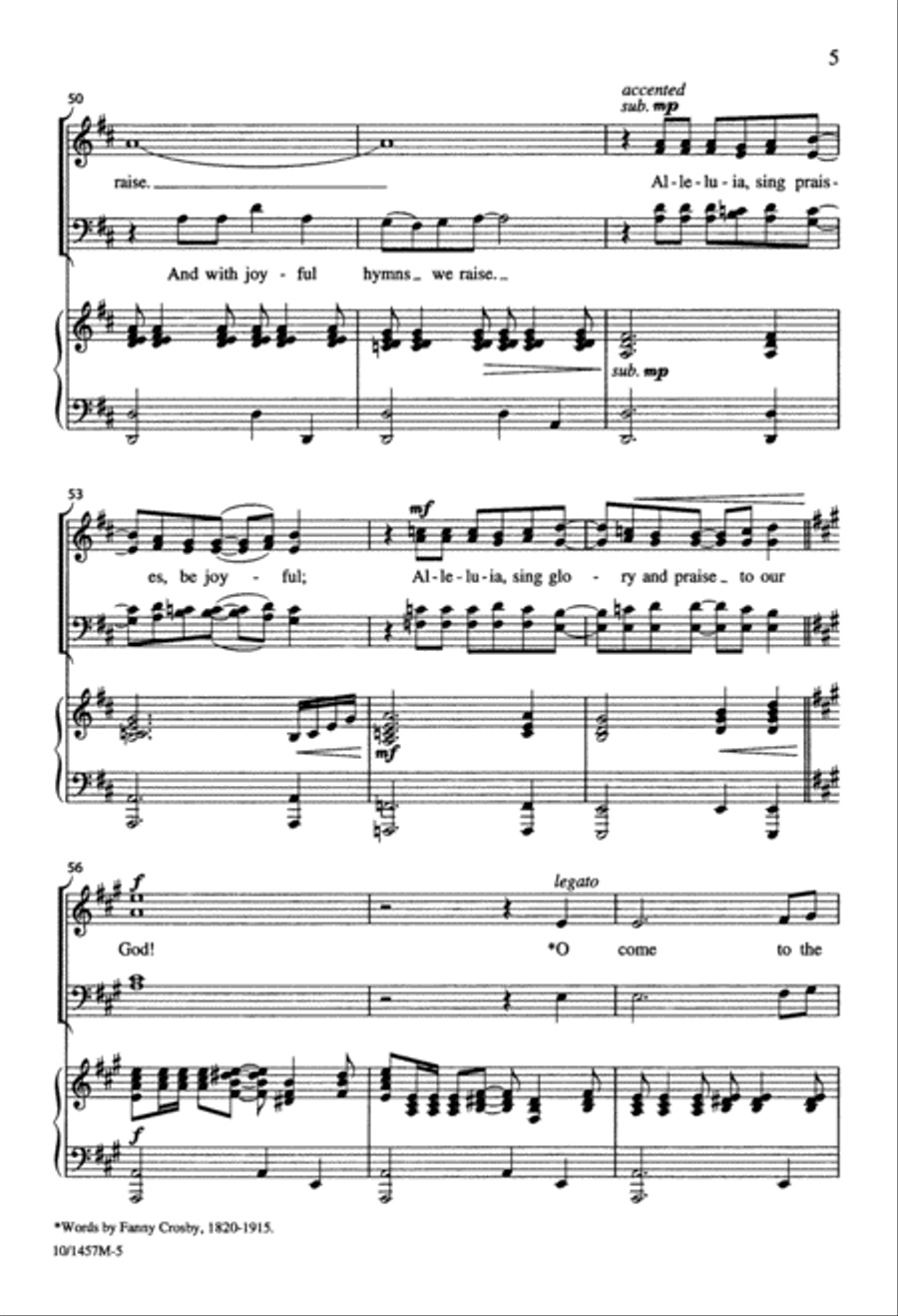 Unto God, Be Glory Divisi scores gallery preview page 5