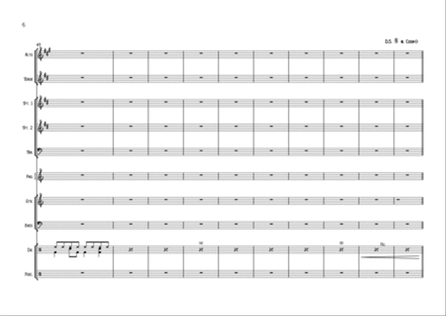Dancing In The Street Saxophone scores gallery preview page 6