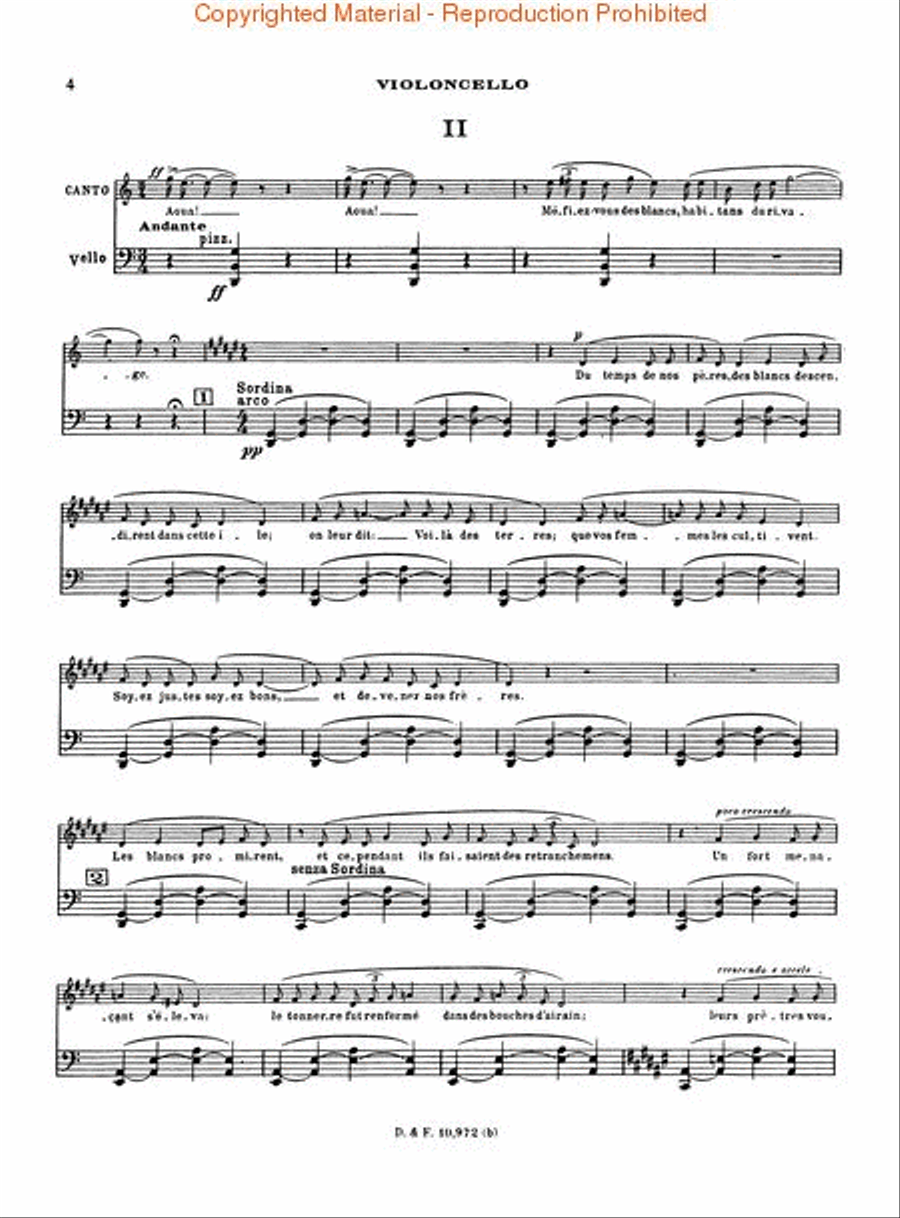 Chansons Madécasses Flute scores gallery preview page 5