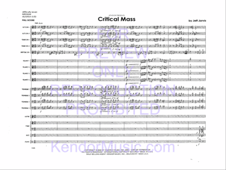 Critical Mass Jazz Ensemble scores gallery preview page 3