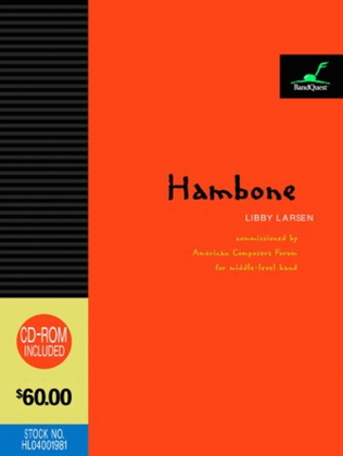 Book cover for Hambone (Score Only)