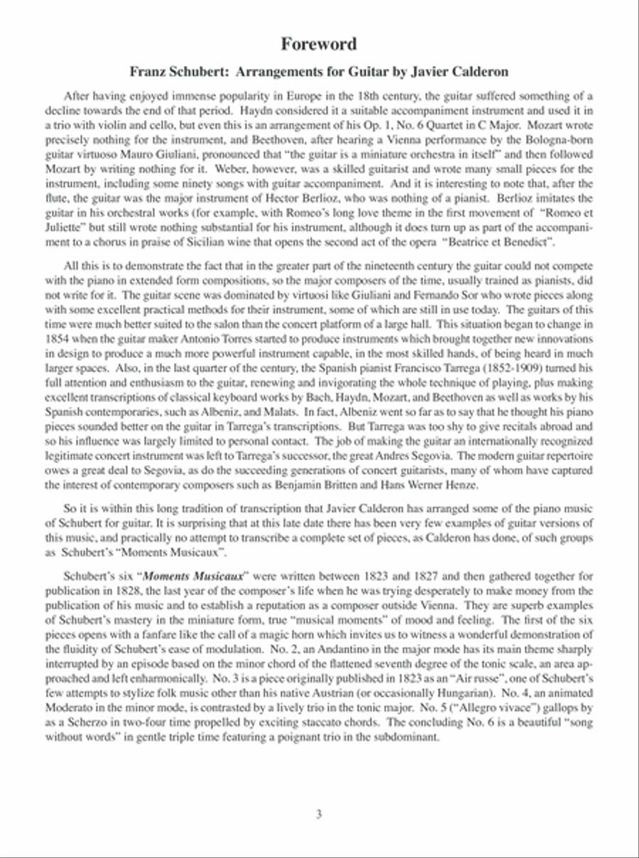 Franz Schubert Arranged for Guitar Acoustic Guitar scores gallery preview page 4