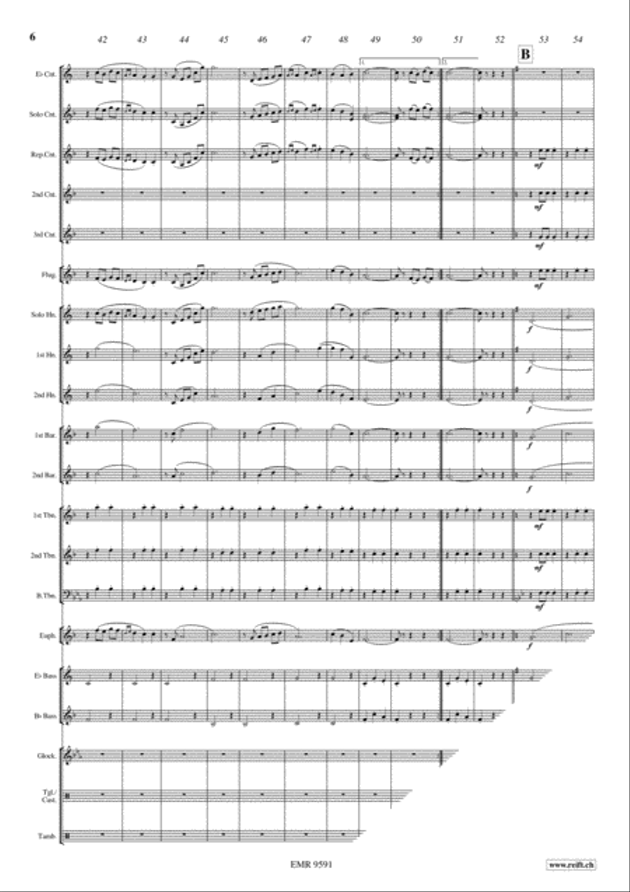 Nokia Waltz Brass Band scores gallery preview page 7