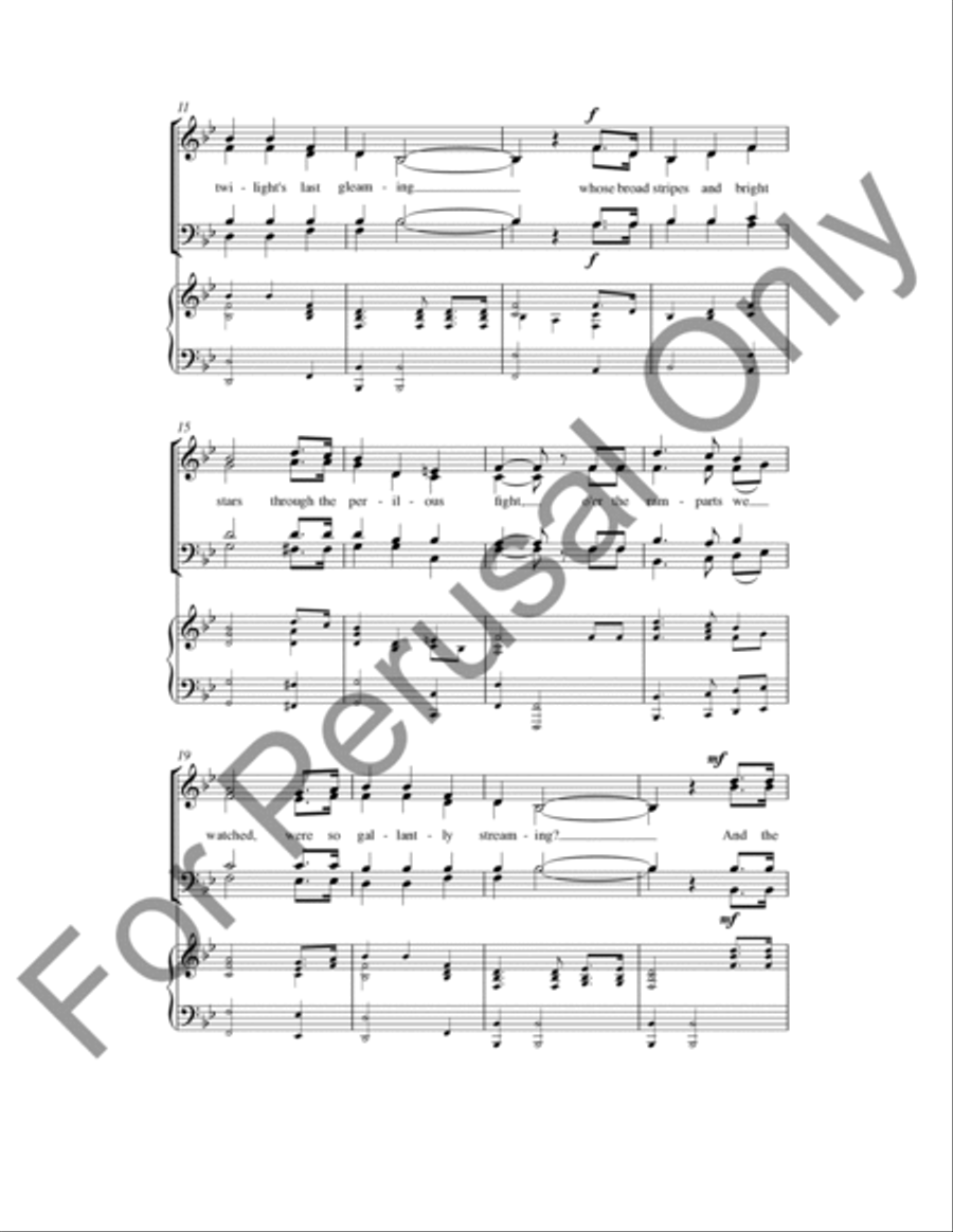 The Star-Spangled Banner The Star-Spangled Banner TTBB scores gallery preview page 10