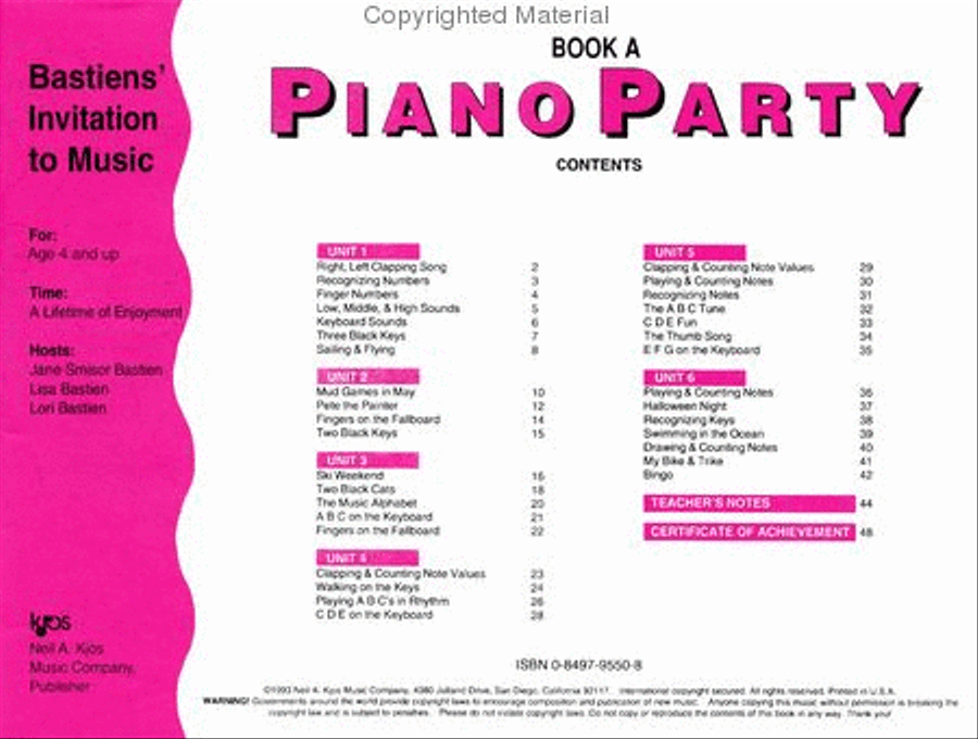 Piano Party Book A Piano Method scores gallery preview page 2
