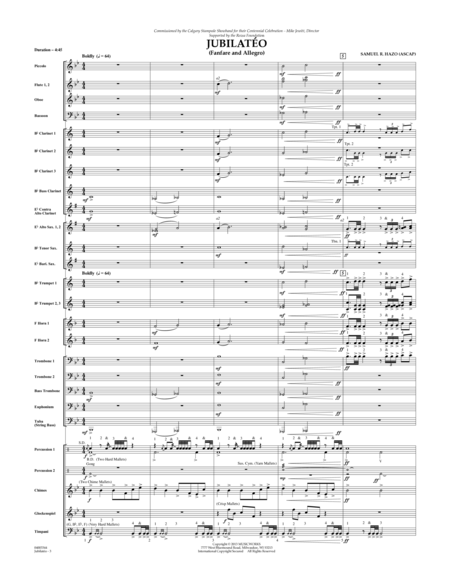Jubilateo - Conductor Score (Full Score)