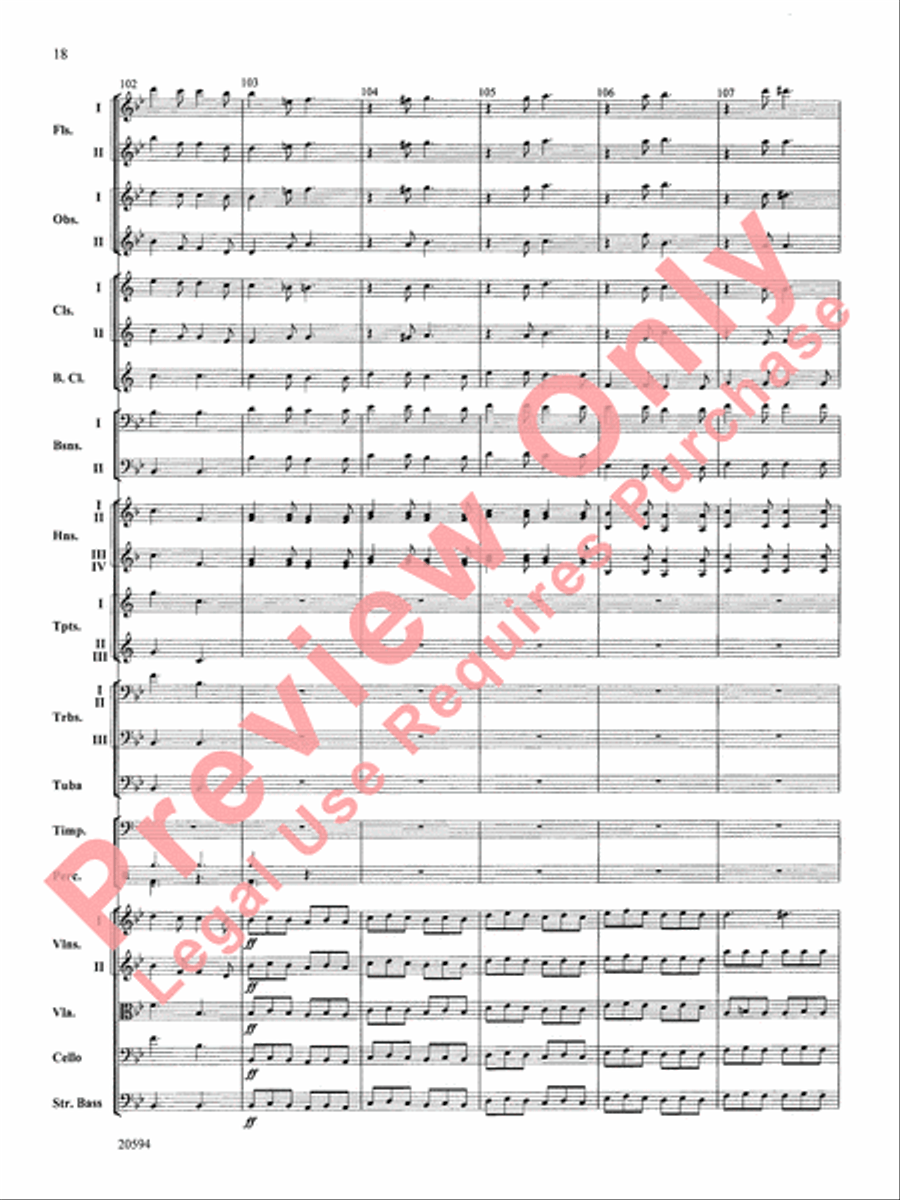 Symphony No. 9 (Fourth Movement) Full Orchestra scores gallery preview page 19