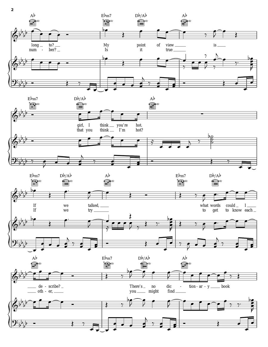 Cold Blooded Piano, Vocal, Guitar scores gallery preview page 2