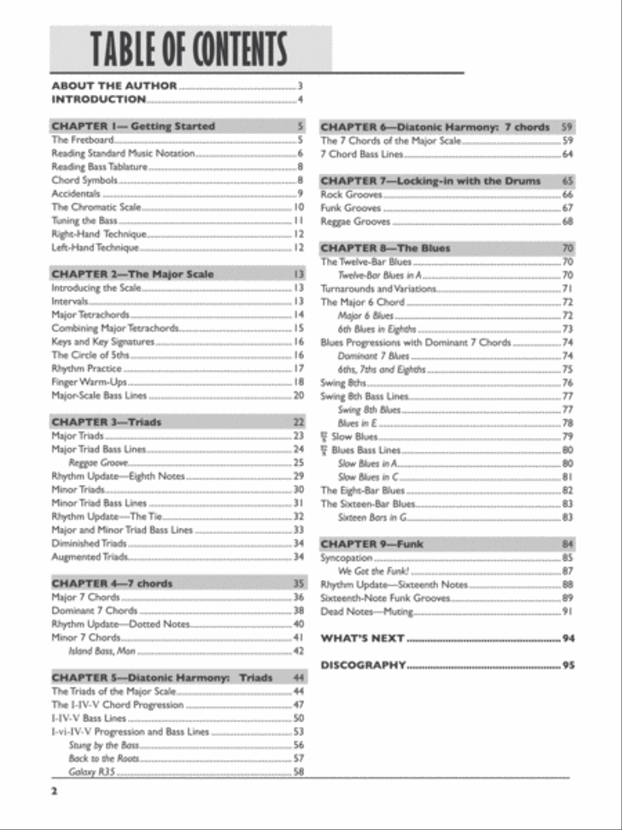 Beginning Electric Bass (Book only) Bass Guitar Tablature scores gallery preview page 2