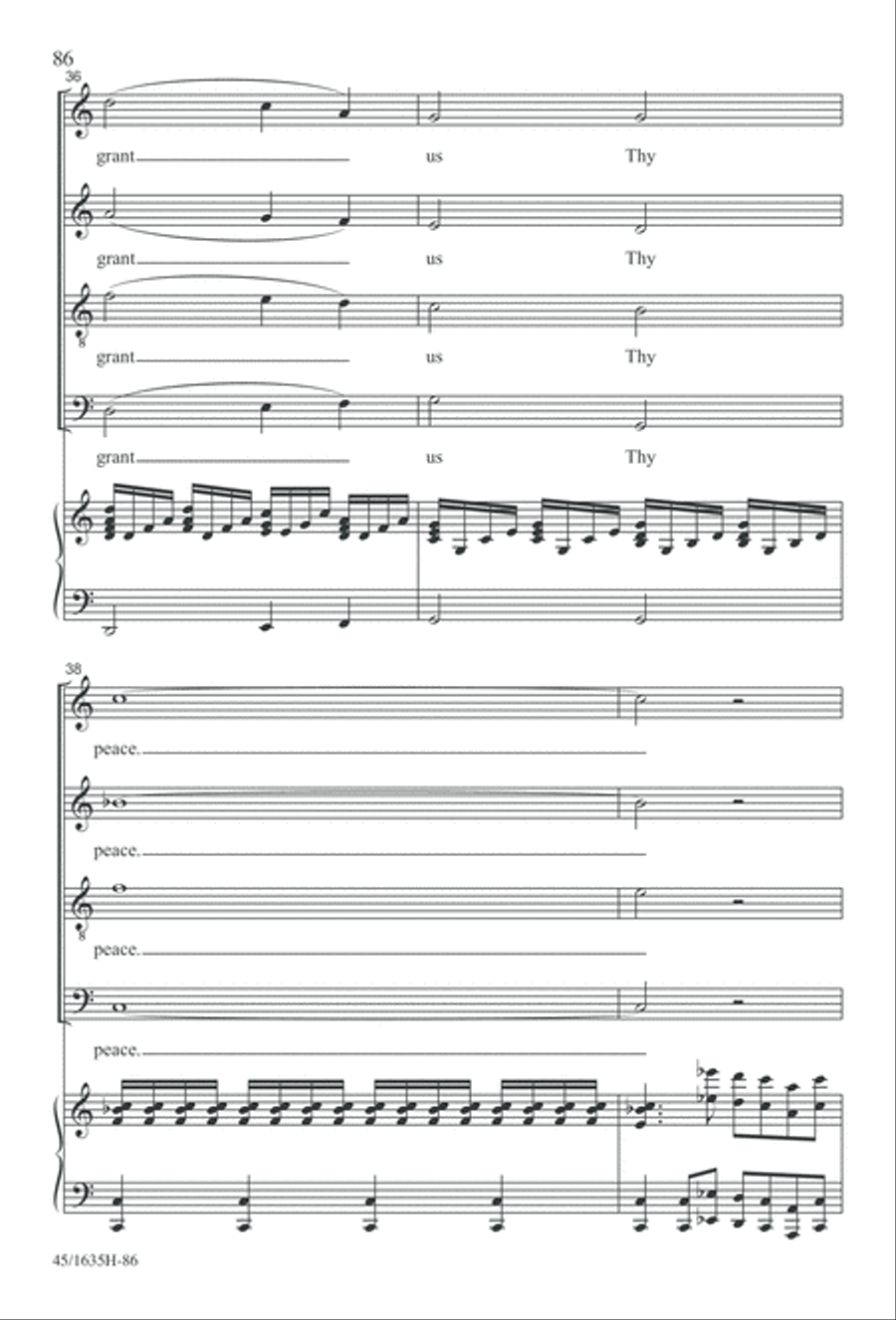 Mass: A Celebration of Love and Joy 4-Part scores gallery preview page 86