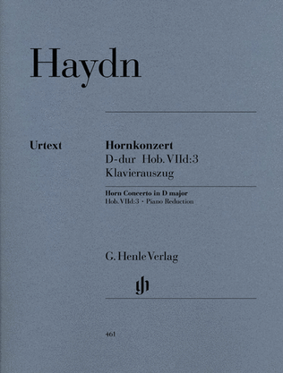 Book cover for Concerto for Horn and Orchestra D major Hob. VIId:3