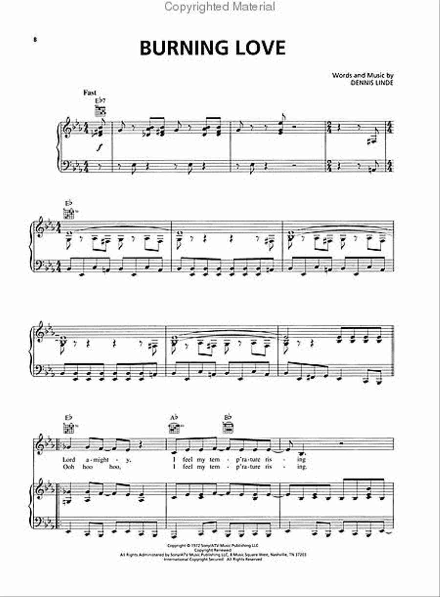 Elvis Lives - The 25th Anniversary Concert Piano, Vocal, Guitar scores gallery preview page 3