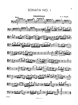 Book cover for Handel: Sonata No. 1 in G Minor