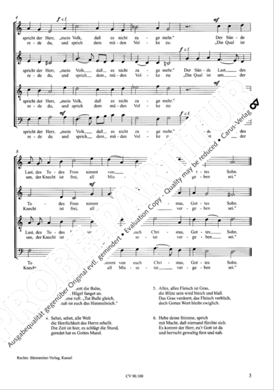 Chorsatze zum Evangelischen Gesangbuch Choir scores gallery preview page 8